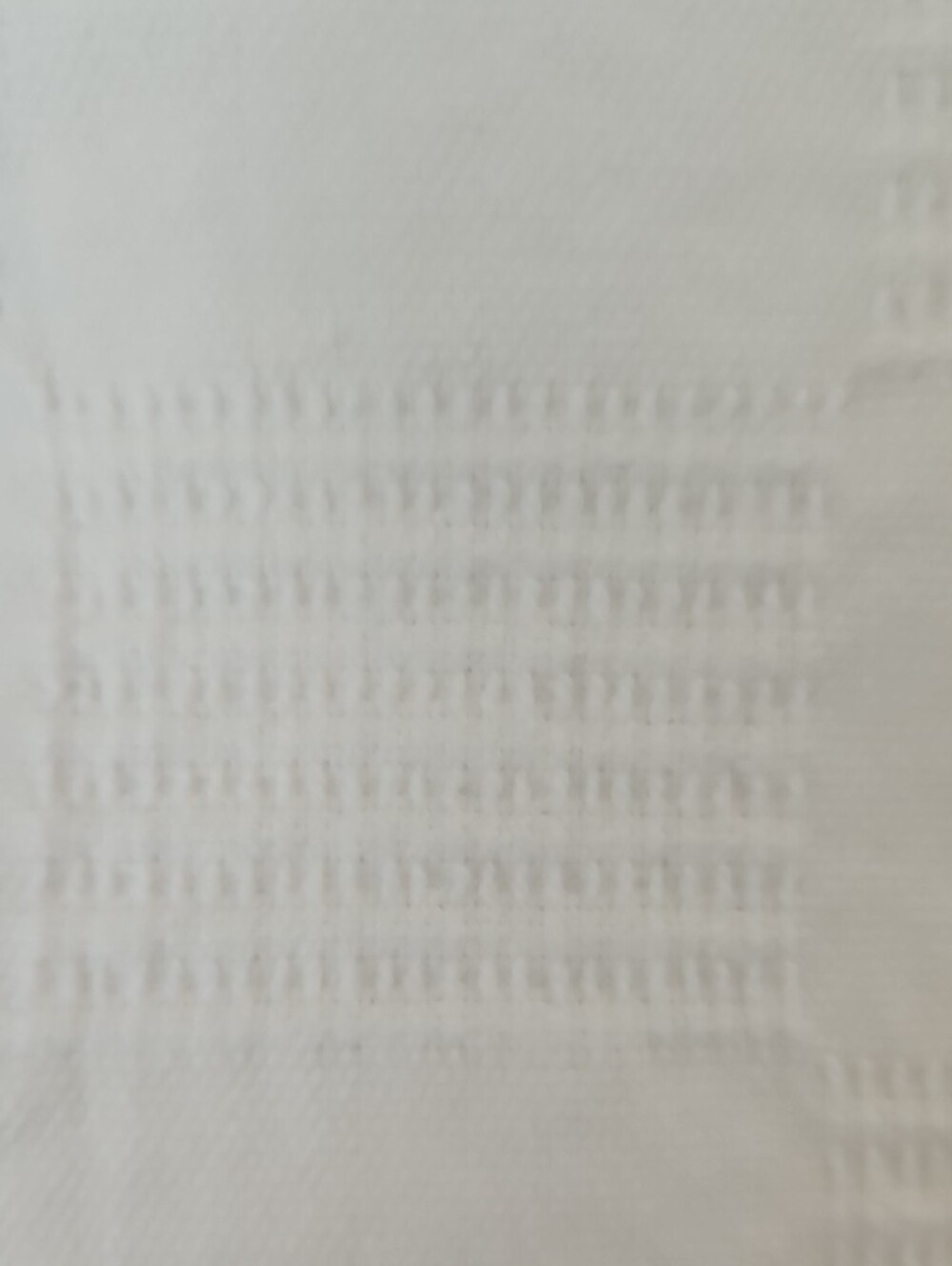 Utopia White Cotton Textured Checkered Weave Queen Coverlet - Picture 6 of 10